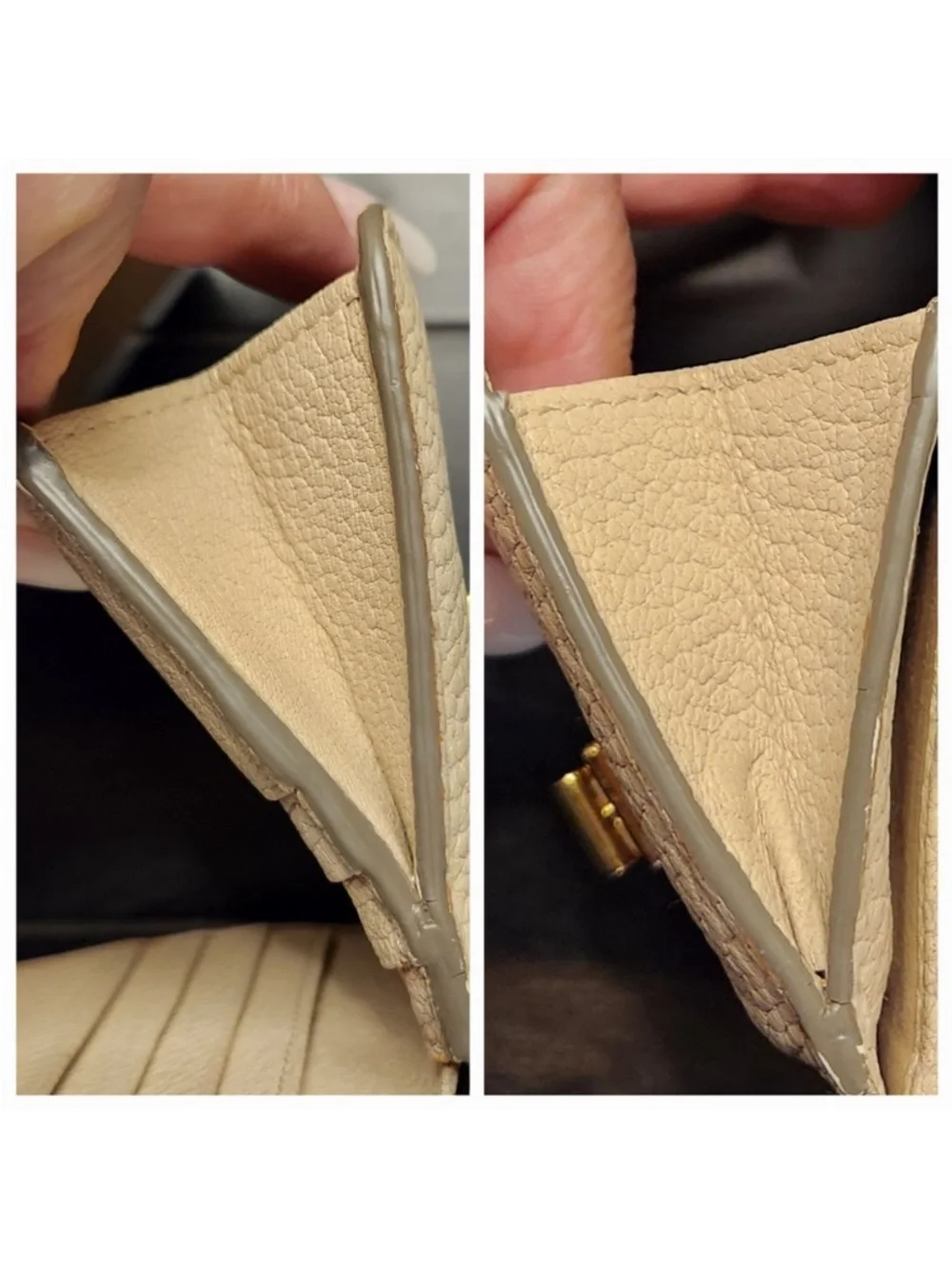 CHLOE Drew Pebbled Grain Turlock Wallet with COA